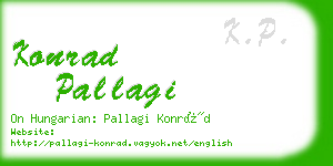 konrad pallagi business card